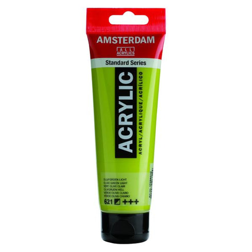 AMSTERDAM OLIVE GREEN LT ACRYLIC PAINT